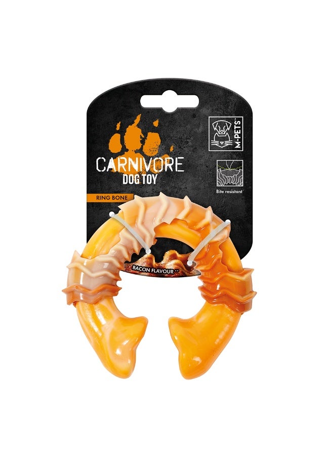 لعبة كلاب M-PETS للحيوانات آكلة اللحوم مصنوعة من العظم على شكل حلقة S